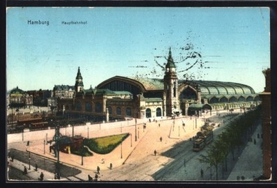 Hamburg-St.Georg, Hauptbahnhof, Ansichtskarte 