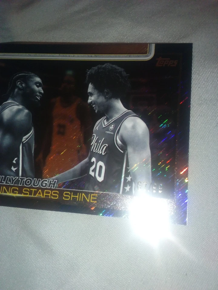 2025-26 Topps Philly Tough Young Stars Shine Jared Blackout Parallel rare 67/99 - Image 3 of 4