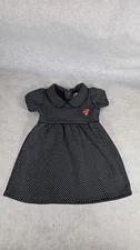 Two Feet Ahead OSU Cowboys Black Polka Dot Dress Short Sleeve Toddler Girls 2T