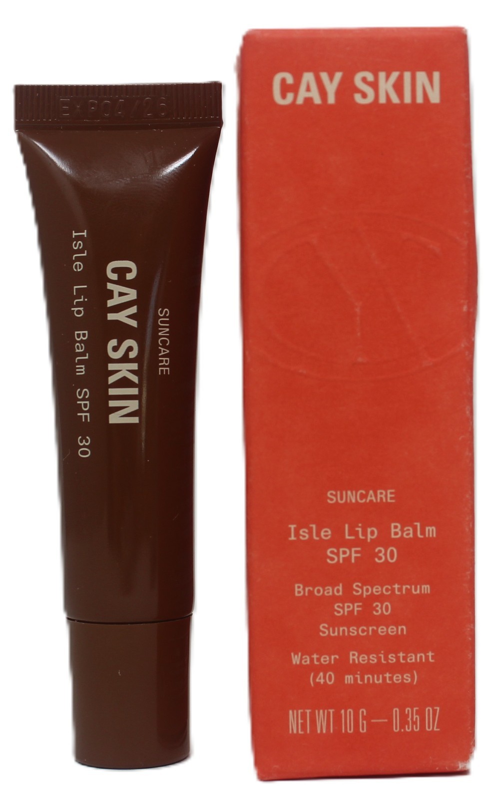 Cay Skin Isle Lip Balm SPF 30 Sunscreen Expires 4/2026 Suncare .35 oz Full Size