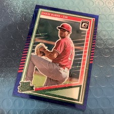 2025 Donruss Baseball Optic Blue Velocity #146 Chase Burns Rated Prospect