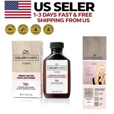 Long-Lasting Wella Hair Toner - T81 Ash Blonde,  Paraben-Free 1.4 Oz