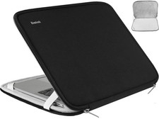 15.6 Inch Laptop Sleeve Shockproof Protective Flip Carrying Case Bag Black