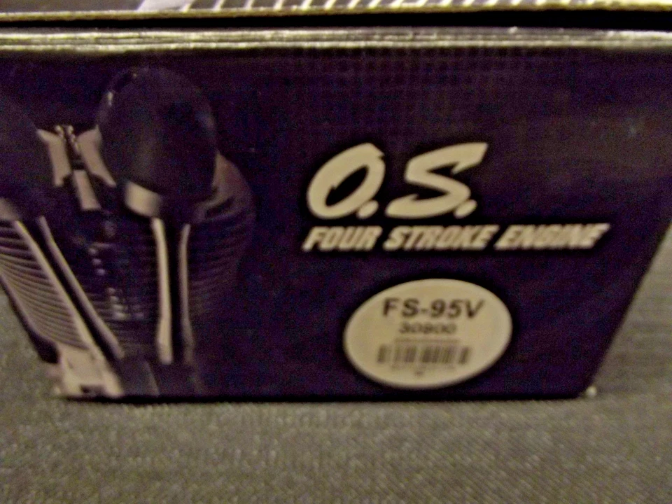 O.S. FS-95V Ringed 4-Stroke R/C Model Airplane Engine & Muffler 2 stroke Nitro - Image 2 of 4