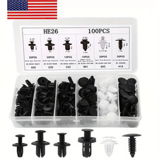 For Honda Car 100x Box Set Bumper Fender Liner Push Type Retainer Clips Fastener
