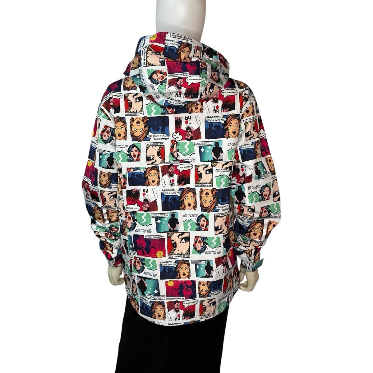 Dirtybird Records 2005 Colorful Comic Pop Art Design Hooded Jacket RARE HTF S View 4