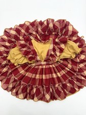 Martha's Miniatures Vintage Girl Dress Pink Frilly Full Circle Ruffle