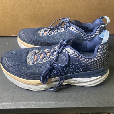 Hoka One One Bondi 6 Shoes Womens Size 9.5 Blue Running Sneakers