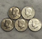 [Lot of 5] 1976 Kennedy Half Dollar (2) BU, (2) Proof (1) 40% Silver