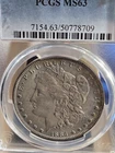 1884-O Morgan Dollar - MS-63 PCGS Nice Suttle Toner