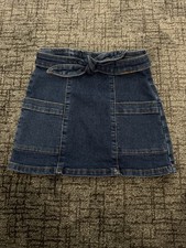 EUC Gianni Bini GB Girls Dillards Dark Jean Skirt Size 6