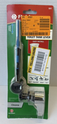 #ad #ad Fluidmaster 641 Perfect Fit Universal Toilet Tank Lever Chrome Model $12.00