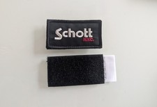 Badge Schott | Patch Noir | Velcro | Neuf avec étiquette