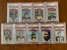 1977 Topps MEXICAN Pittsburgh Steelers graded lot