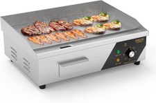 22" Commercial Electric Griddle 1600W Countertop Flat Top Grill Stainless Steel