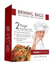 Turkey Brining Bags Set of 2 – Extra Large, Holds up to 38 lb (25.5 x 21.5 in...