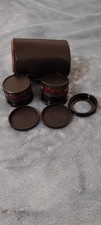 Ambico Video V-0385 Wide Angle 0.5x and 1.5x Conversion Lens w/Case Japan