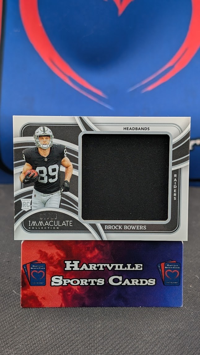 Brock Bowers Panini Immaculate Collection Rookie Jumbo Logos #RJLBBS Headband