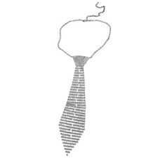 Shimmering Neck Tie Nightclub Party Costume Neckwear Lady Costume JK Neckties