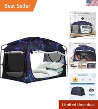 Privacy Bed Tent Bubble Canopy for Kids and Adults Blackout Breathable Mesh