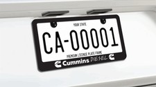 Cummins Diesel Turbo Truck Off Road 4x4 Mudding Dually Power License Plate Frame