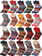 20 Pair Winter Womens Wool Socks for Hiking - Warm Thick Cold Weather Christm...