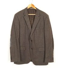 HUGO BOSS THE SMITH5/1 Mens Blazer Size 2XL EU54 UK44 Brown Notch Stretch