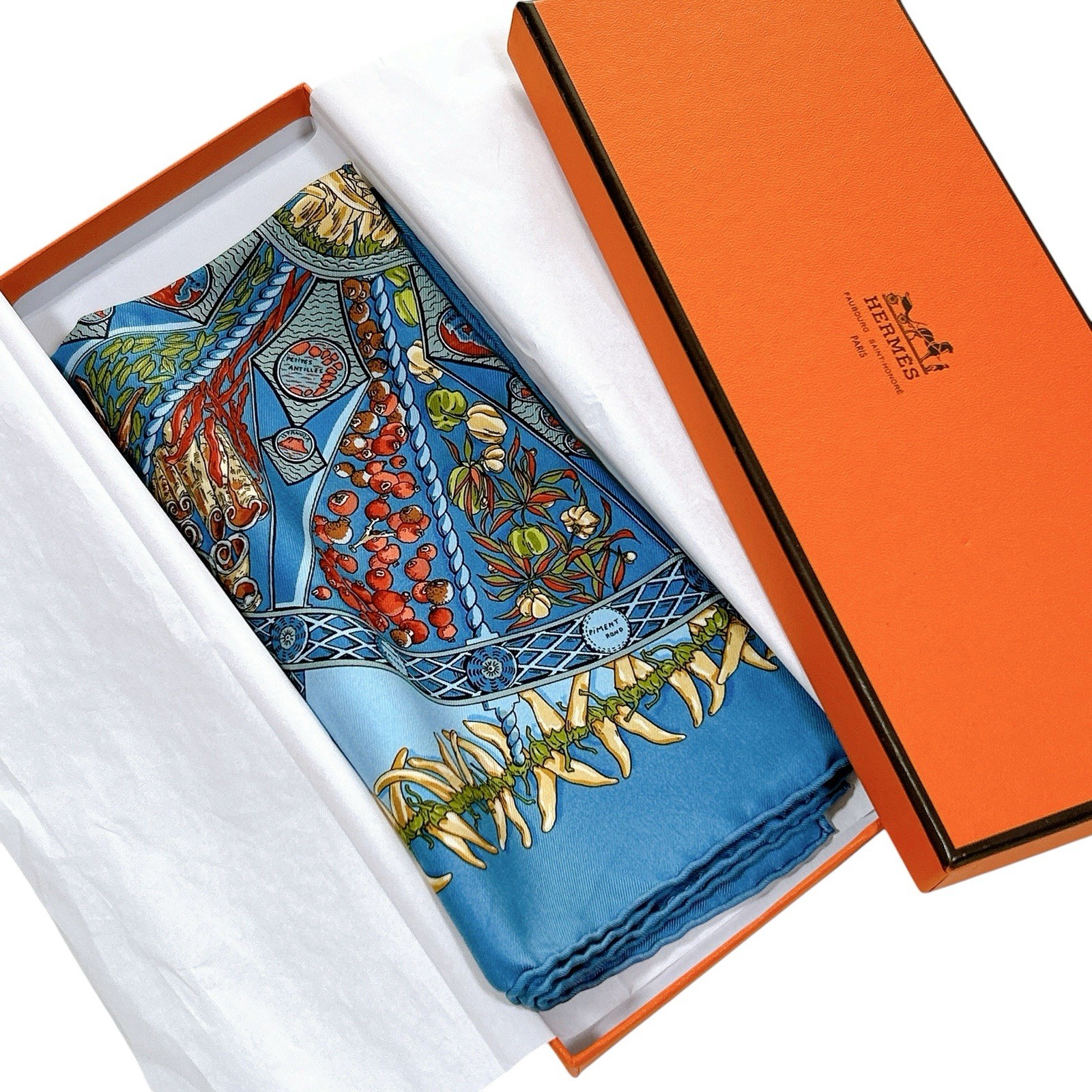 VTG HERMES Carre 45 Silk Scarf 