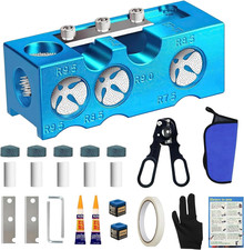 11-In-1 Pool Cue Tip Repair Kit, Professional All-In-One Pool Stick Tip Tool for