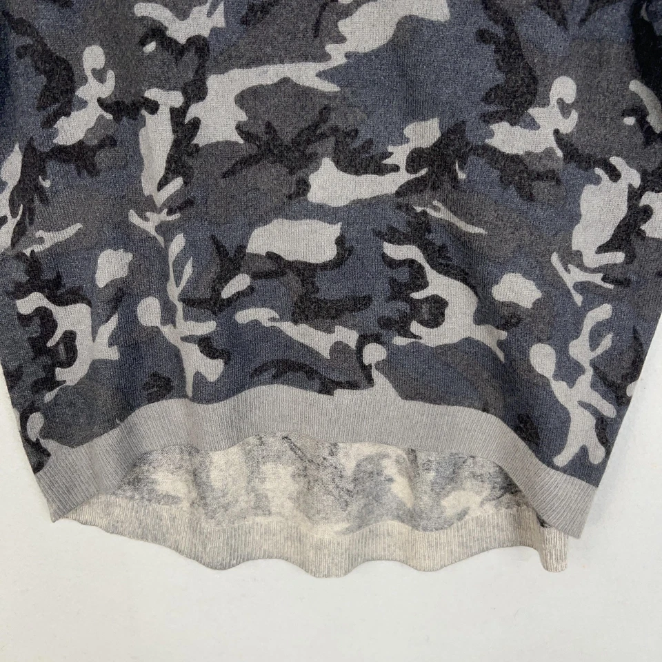 Suéter Acrobat Para Mujer XS/S Gris Camuflaje Lana Mezcla Cachemira Cuello Redondo Pullover Foto 3 de 4