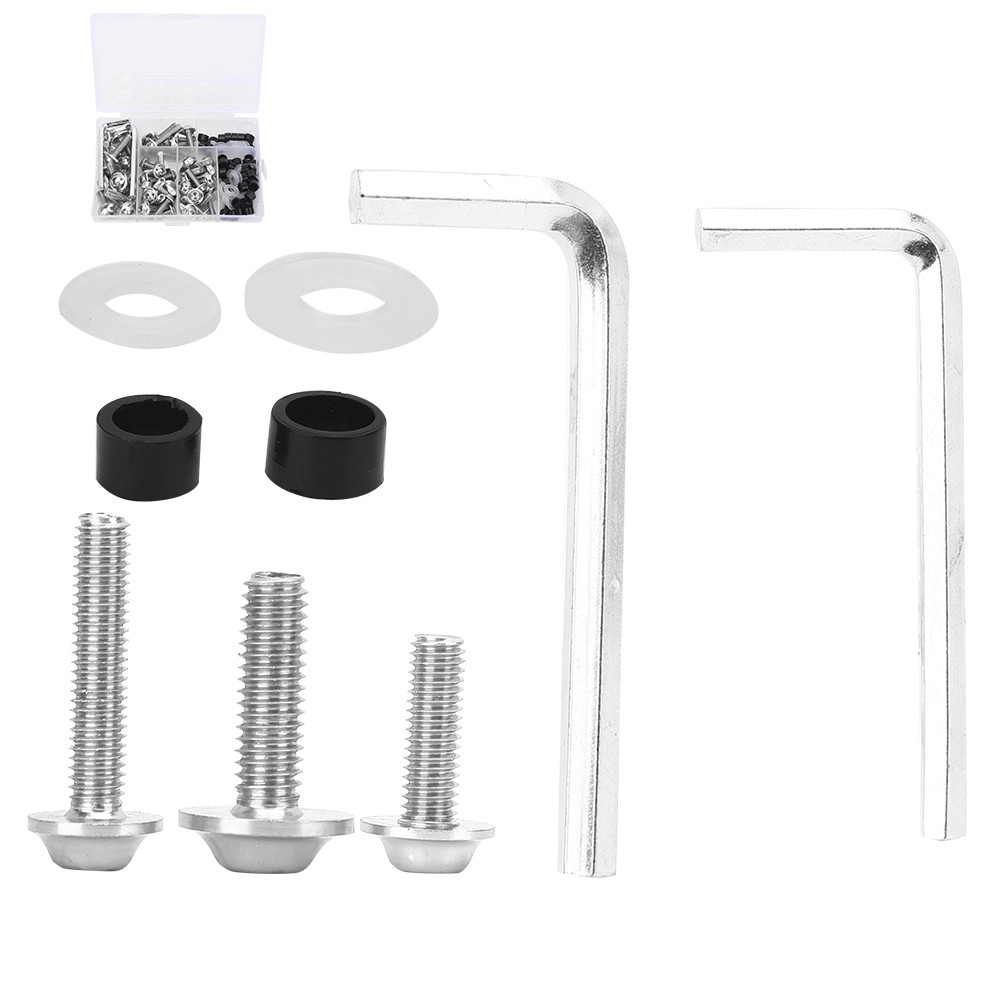 (Silber) Motorrad Verkleidung Kit Schrauben 158Pcs/Set Universal-image