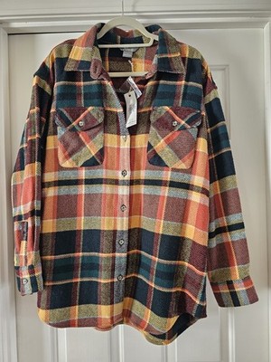 Natural Reflections NWT Men's Ponderosa Pine Fireside Flannel Shirt Size Medium 