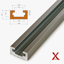 Aluminium Alloy 300 to 1220mm TTrack Woodworking TSlot Track Stop Workshop Tools