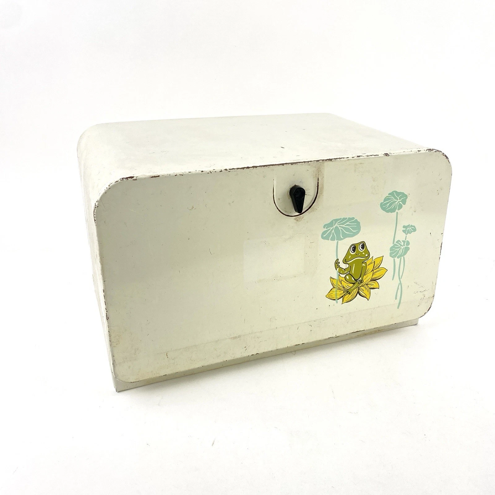 Vintage 1970s Sears & Roebuck Neil the Frog Metal Bread Box Beauty Box
Opens in a new window or tab