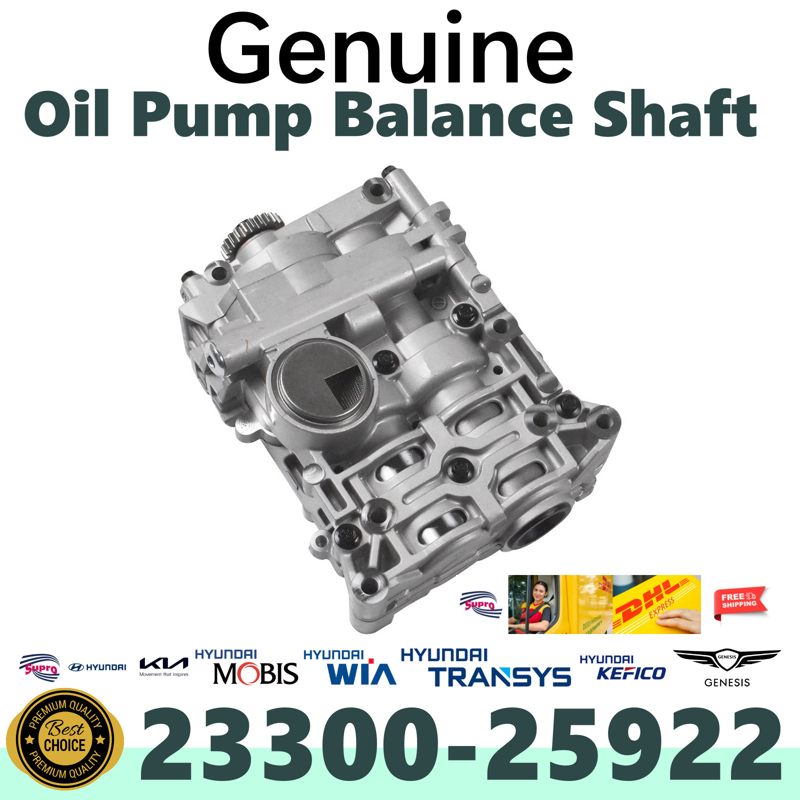GENUINE OEM| Hyundai KIA Engine Oil Pump Balance Shaft Forte Optima 2330025922