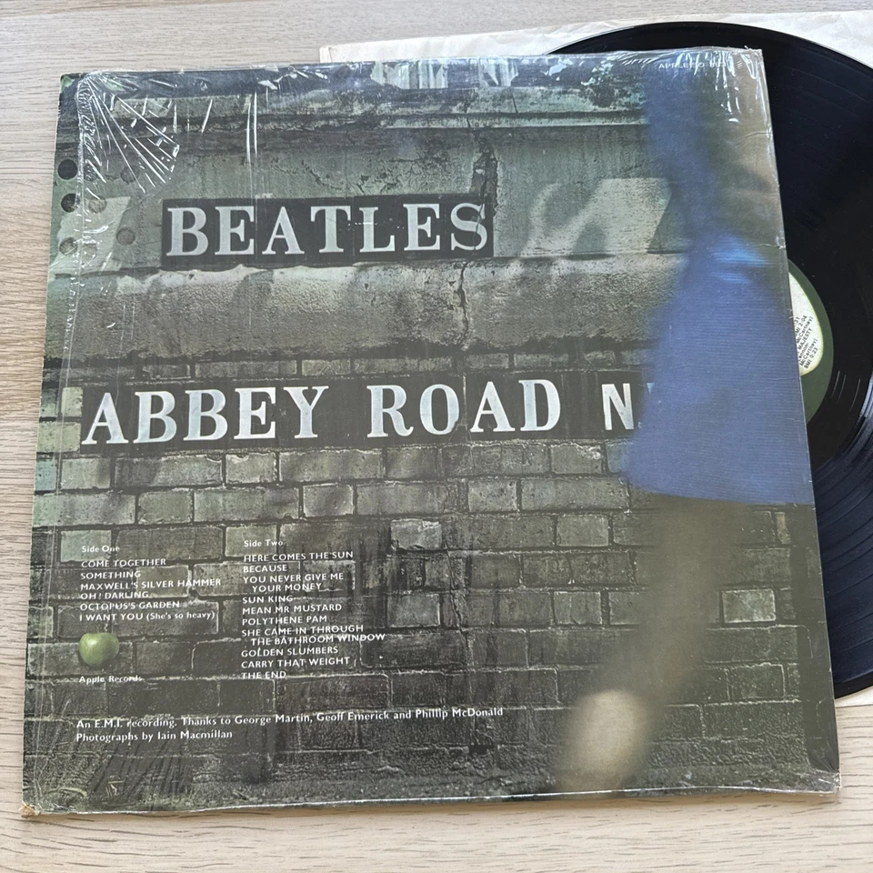 Beatles Abbey Road 1970s US Pressing 🍏 In Shrink! Complete W/Sleeve Excellent - Image 4 of 4