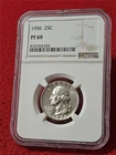 1956 PROOF WASHINGTON SILVER QUARTER   NGC PF 69    NO SPOTS              #T0044