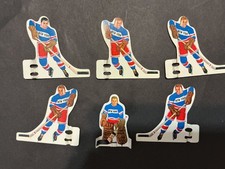 NEW YORK RANGERS w/ NAME 1960s METAL TABLE HOCKEY COMPLETE SET great condition