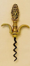 Vintage 1920s Brass CUTTY SARK CORKSCREW Famous British Tea Clipper Sailing Ship