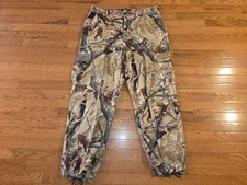 * MENS OUTFITTERS RIDGE LARGE 36/38 32/33 INSEAM CAMO REALTREE HUNTING PANTS A+