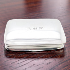 VINTAGE ESTATE BOÎTE À PILULES TABATIÈRES EN ARGENT STERLING FABRICATION ITALIENNE EFE #7983