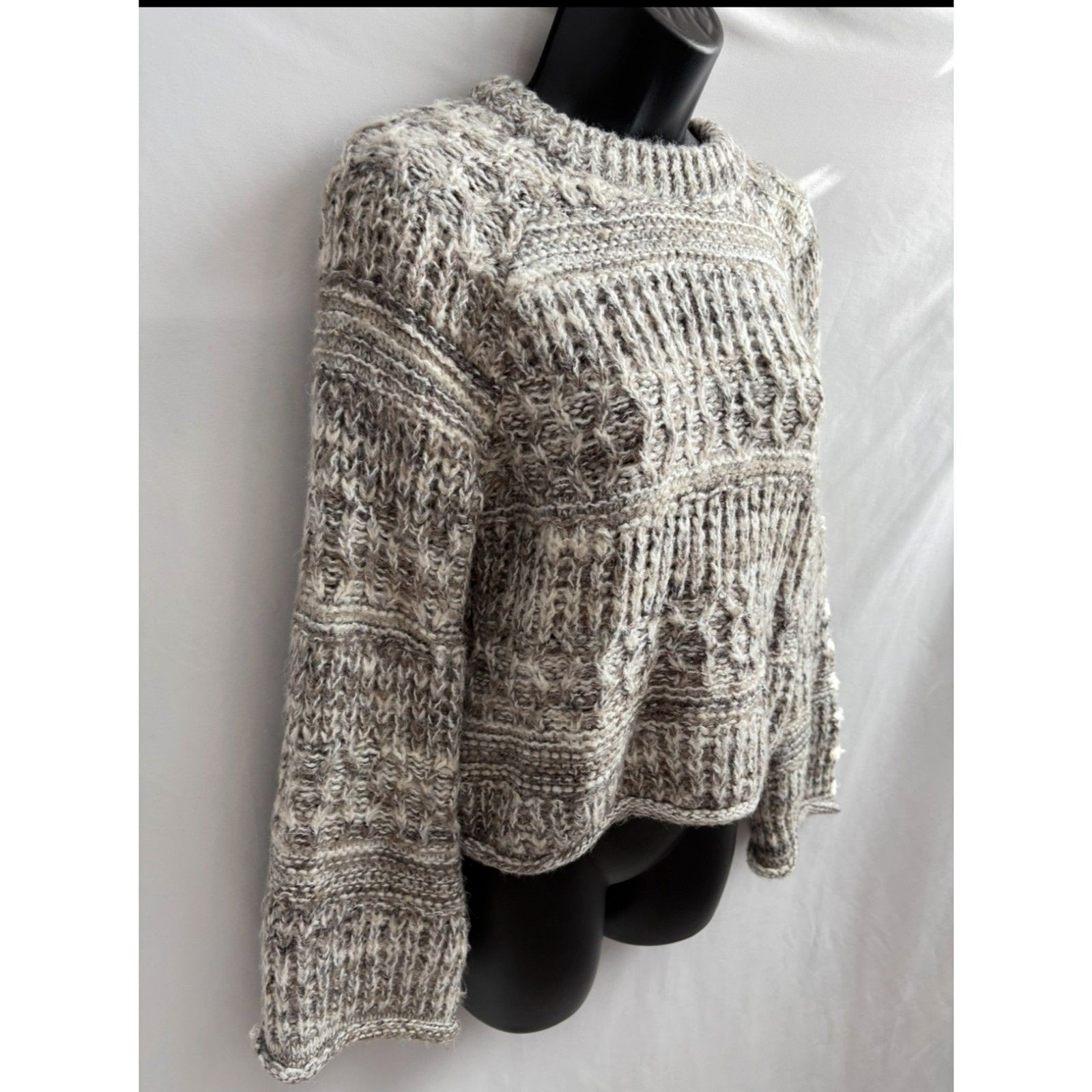 Universal Thread Pullover Chunky Cable Knit Sweat… - image 3