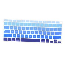 Ultra Thin Silicone Keyboard Cover Skin for MacBook Air 13 Inch Ombre Blue