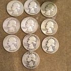 Washington Silver Quarters Lot 1929-1945 Circulated 25C Coins