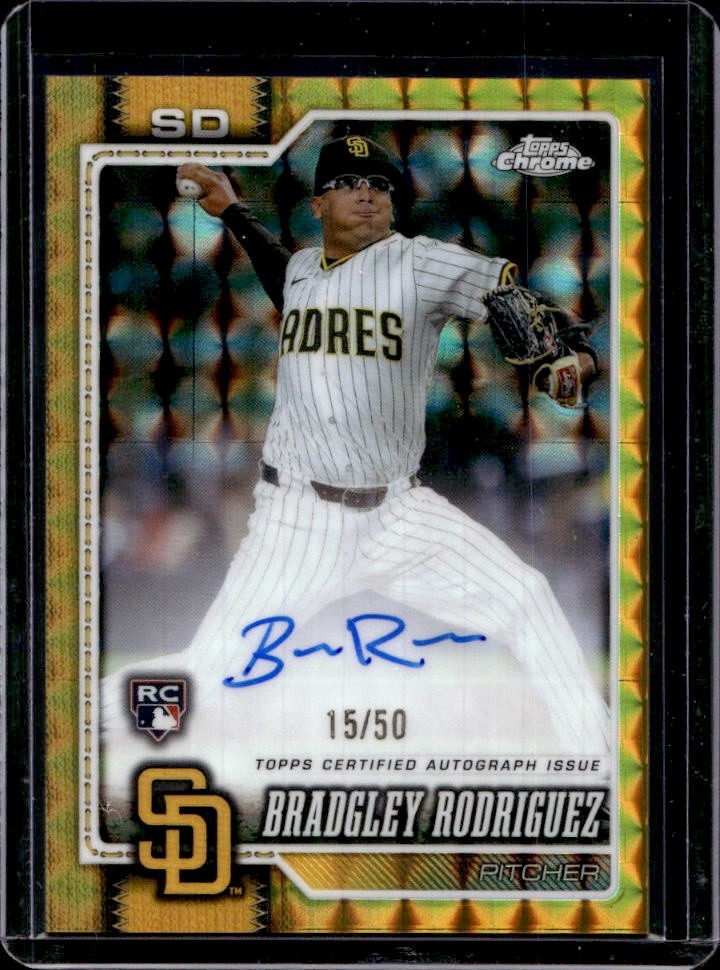 2026 Topps Chrome Bradgley Rodriguez Rookie Auto Gold Geometric RC #/50