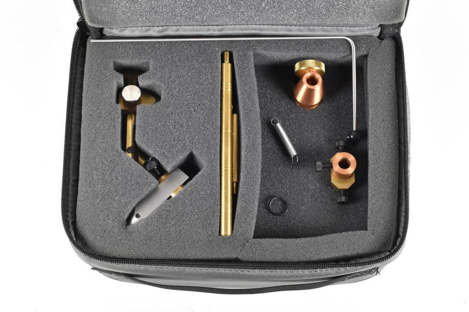 Tornillo de atar moscas ABEL Supreme estuche original limpio vintage cobre latón acero inoxidable Foto 4 de 4