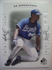 2001 AUTHENTIC SUPERSTARS  JERMAINE DYE # 163  ROYALS    BOX # 18