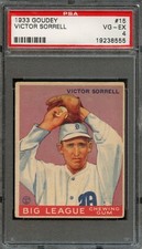 BB - 1933 Goudey - #15 - Victor Sorrell - PSA 4 - VG-EX