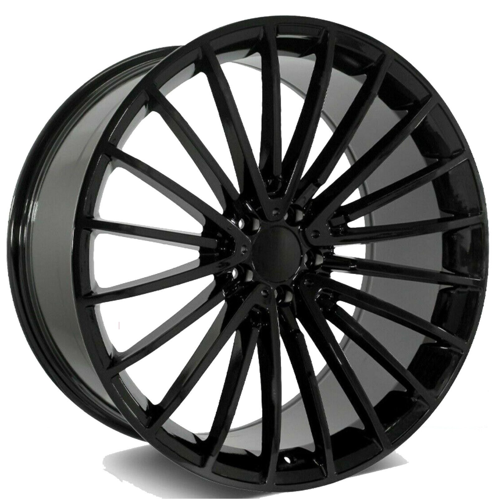 4 New Rims 20x8.5 +36 5x112 Gloss Black for Mercedes Benz CLS450 E350 ...