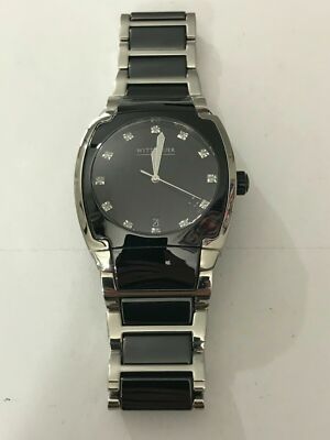 $1295 Wittnauer A8 Mens Diamond Ceramic Dress Watch & Sapphire